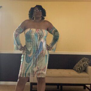 Jazzy multi-color dress